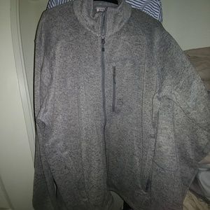 Cowl neck zip down Athletic jacket